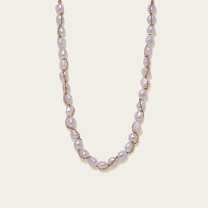 noorelle, pearl symphony necklace white, necklace, white pearl necklace, necklace for girls, jewellery 