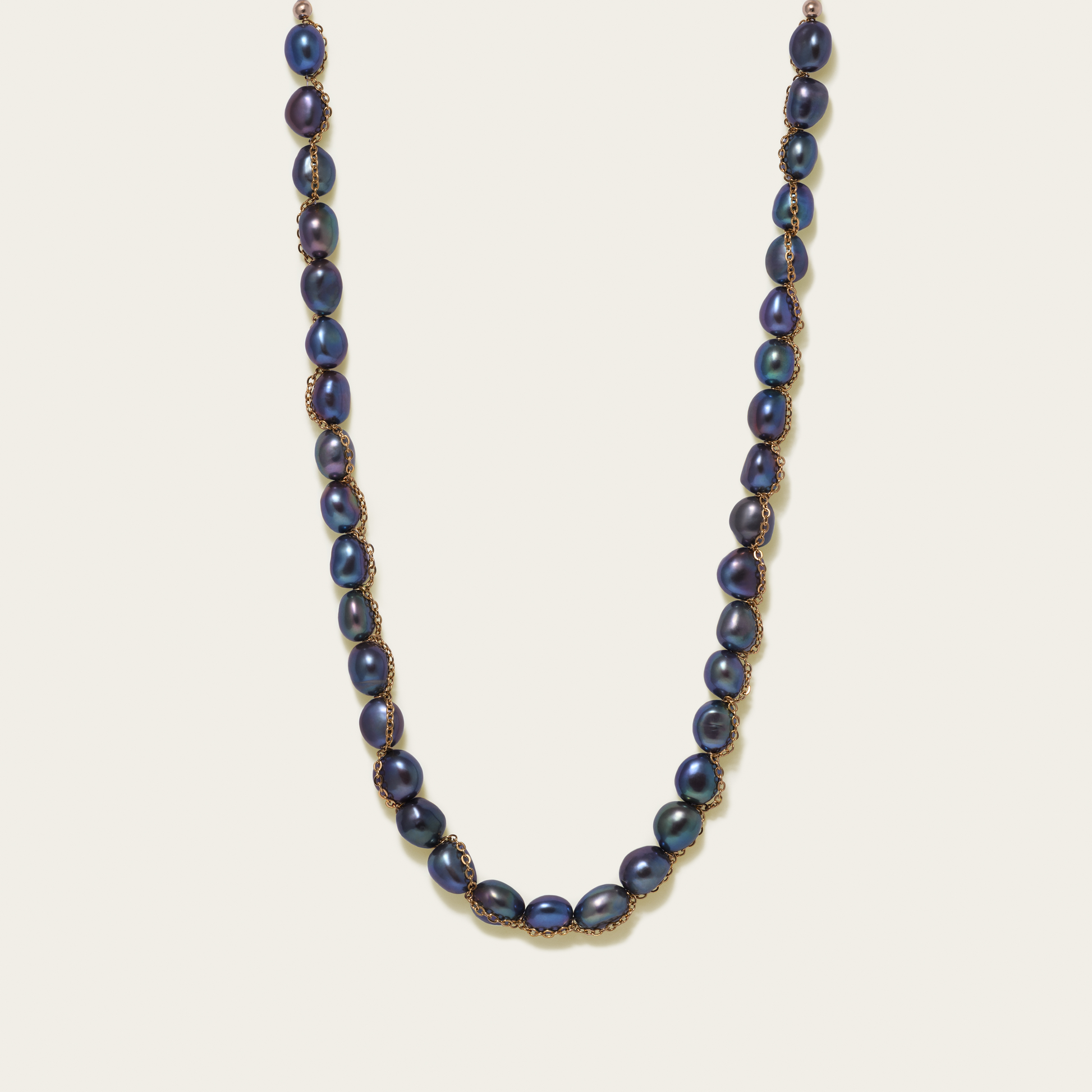 noorelle, pearl symphony necklace blue, jewellery, necklace, blue nacklace, blue pearl necklace, necklace for girls, pearl, pearl necklace