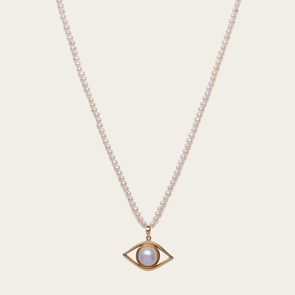 noorelle, pearl eye with pearl chain, jewelley , chain, pearl chain, pearl eye chain , chain for girls 