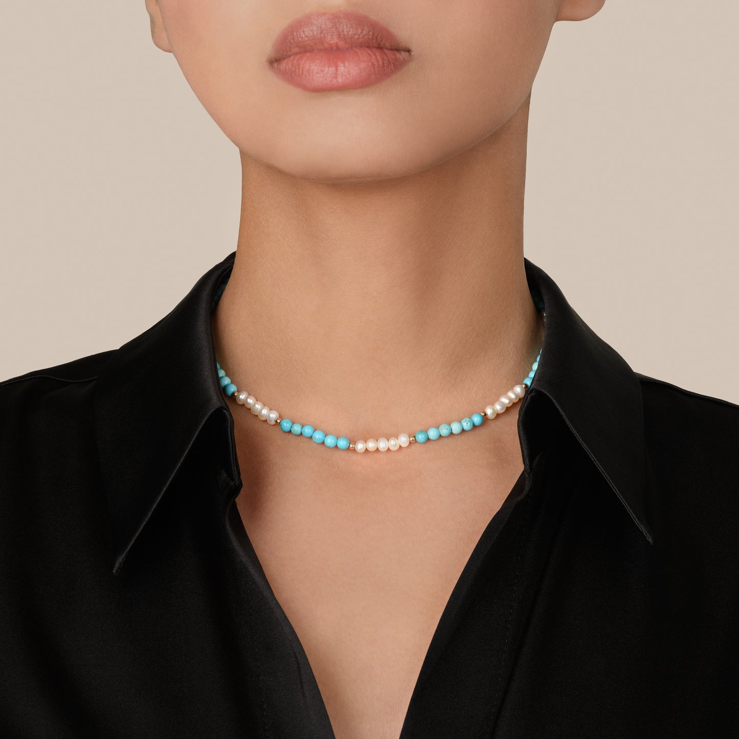Pearl Delight with Turquoise