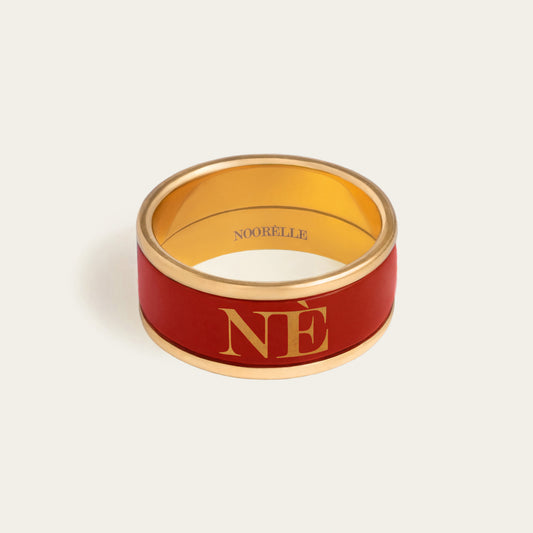 noorelle, noorelle, monochrome red ring, jewellery, ring, monochrome ring, ring for girls, gold ring