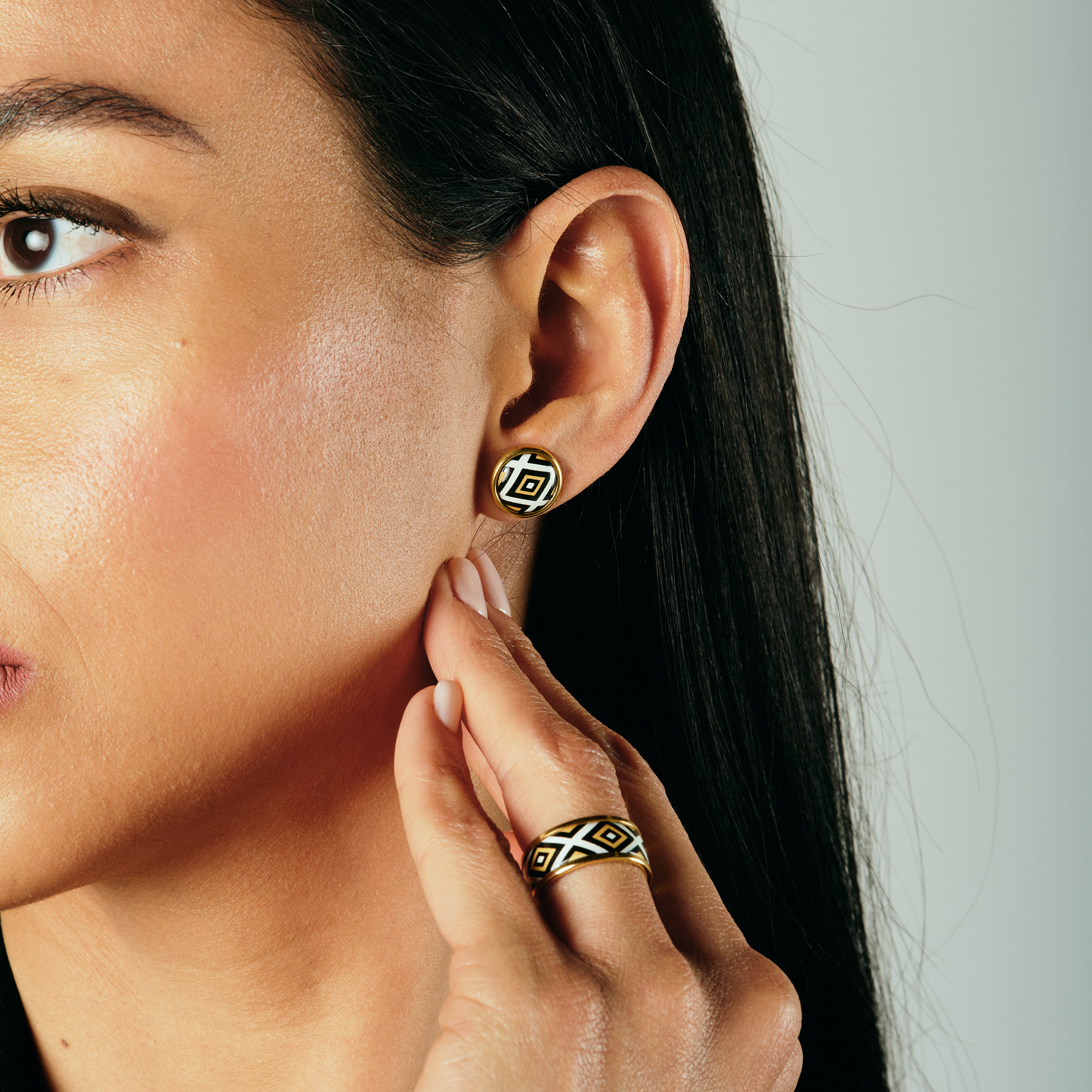 noorelle, legacy earring, earring for girls, printed  earring