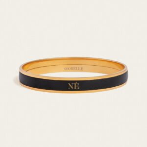 Monochrome Black Bangle